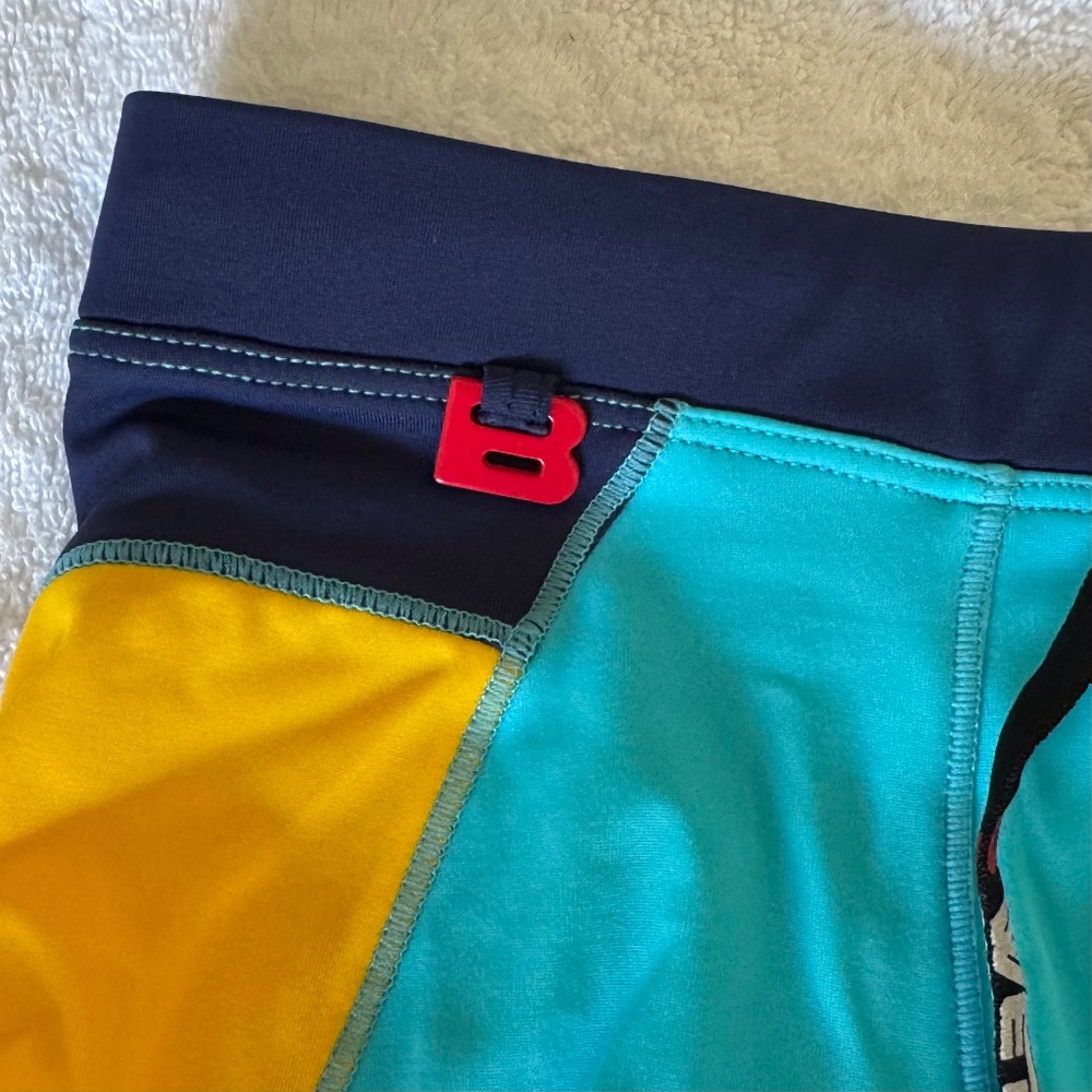 ☀️ Stylish Contrast! BWET Swim Trunk - Light Blue & Yellow - Small ☀️ - Picture 2 of 4